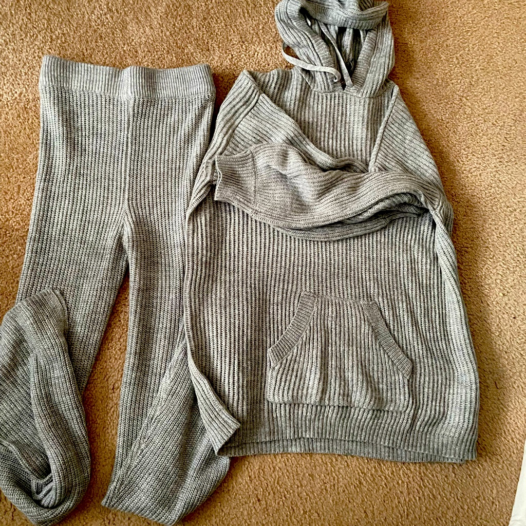 Gray Sweater Set